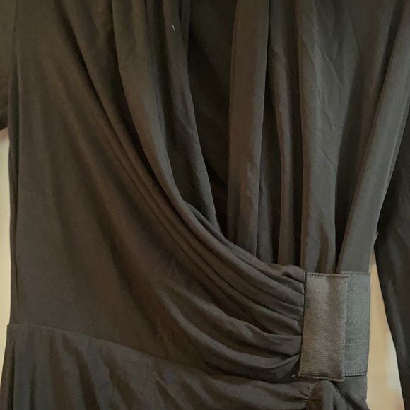ALLSAINTS Swinton long sleeve drape wrap dress - Picture 8 of 10